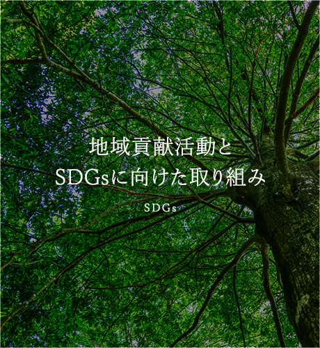 地域貢献活動とSDGsに向けた取り組み SDGs